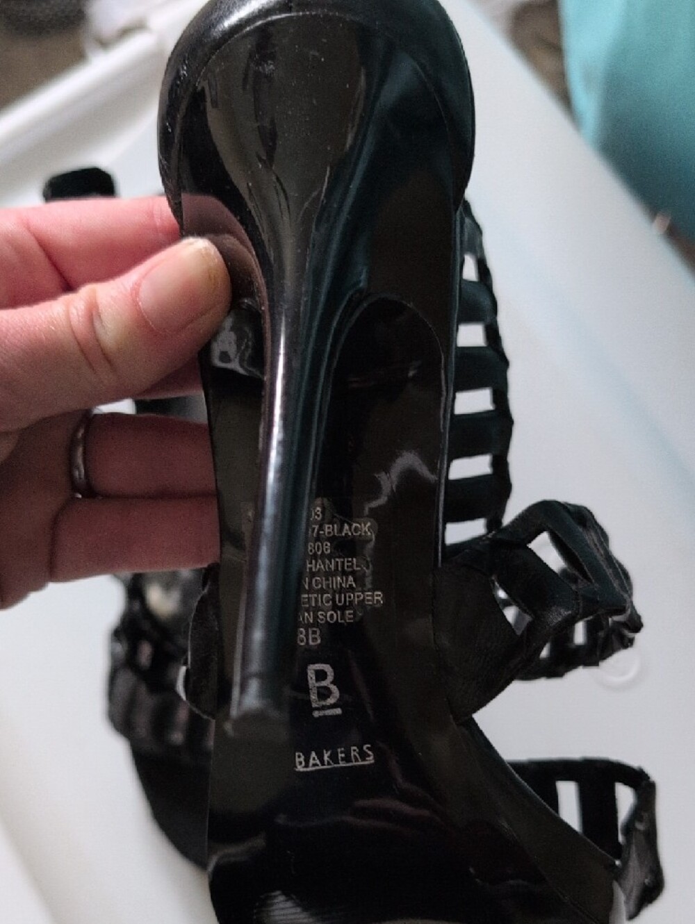 Bakers - Black Strappy High Heel Sandals - Women - Picture 8 of 9